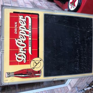 1940’s Dr.  Pepper Chalkboard Sign - Great Kitchen Decor - Perfect Size