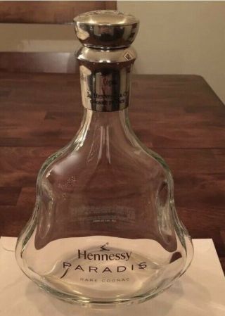 Hennessy Paradis Baccarat Crystal Cognac Collector Bottle / Decanter