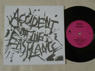 Punk 7 " - Accident On The East Lancs - Back End Of Nowhere/ Rat Race 1980 Uk Ex