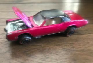 Vintage Hot Wheels Redline 1968 Custom El Dorado Rose Pink Usa