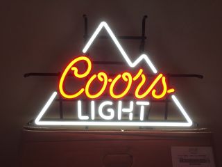 Coors Light Beer Sign Led Opti " Neon " - 24 " X18 ",  Nib