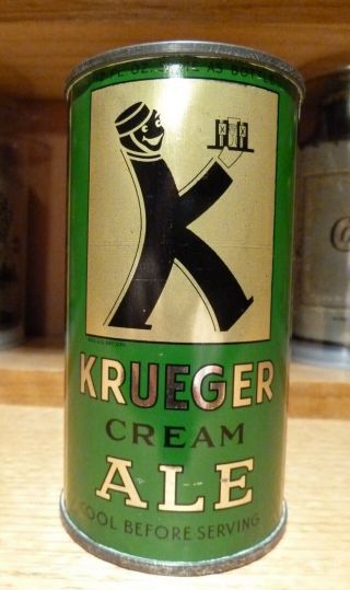 Krueger Cream Ale Oi Flat Top Beer Can - Usbc 89 - 27 - Fabulous - K - Man
