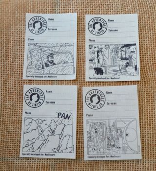 The Adventures of Tintin Sewn on Label/ embroidery cotton Tintin Haddock 2