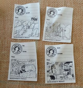 The Adventures of Tintin Sewn on Label/ embroidery cotton Tintin Haddock 5