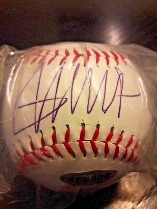 45th President Donald Trump Signed Autographed Authentic MLB Baseball w/COA 3