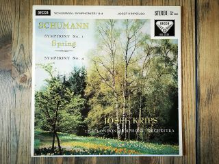 Decca Sxl2223 - Schumann - Symphonies No.  1 " Spring " & No.  4 - Josef Krips - Nm -