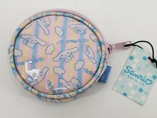 Sanrio 2003 Baby Cinnamon Coin Purse Round Pink Blue Cinnamoroll