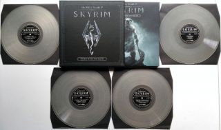 The Elder Scrolls V Skyrim soundtrack Jeremy Soule Clear vinyl 4 LP BOX SET 3
