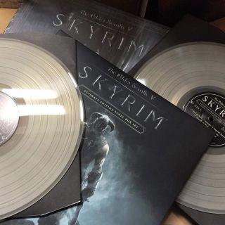The Elder Scrolls V Skyrim soundtrack Jeremy Soule Clear vinyl 4 LP BOX SET 5