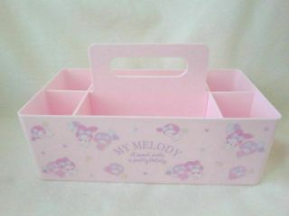 Sanrio My Melody Plastic Box With Handle Cosmetic Box