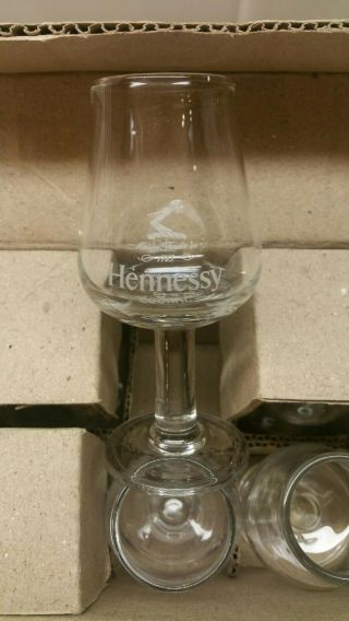 Set Of 6 Hennessy Cognac Glasses - Made In France - Brand