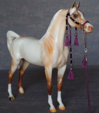 Peter Stone Breyer Model Horse Cremesicle - - Buttermilk Roan Arab Arabian Halter
