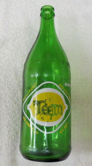 Vintage Teem Collectors Bottle 1 Pint 12 Oz = 28 Ounces