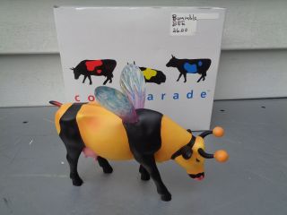 2001 Westland Cow Parade Bumble Bee Cow 9135 Figurine W/box