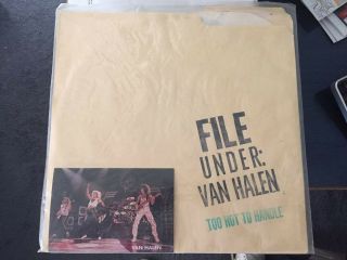 Van Halen File Under Van Halen Too Hot To Handle Lp Us Festival 1983 Master Lp
