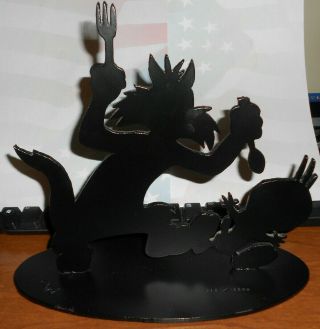 Tex Welch Warner Bros Sylvester & Tweety Silhouette Metal Sculpture Ltd.  Edition