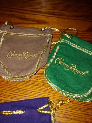 ✨Lot of 6 Crown Royal Mini Bags Vanilla Apple Black Maple & Vintage Deluxe✨ 6