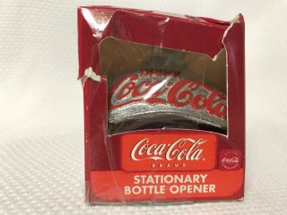 Vintage Coca Cola Coke Wall Mount Stationary Bottle Opener By Coca - Cola