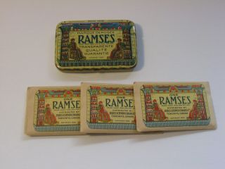 1930 Ramses Condom Tin Canada Envelopes