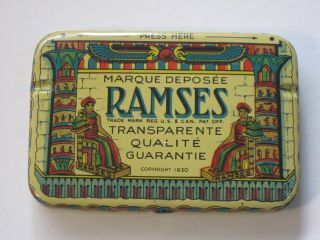 1930 Ramses Condom Tin Canada Envelopes 2