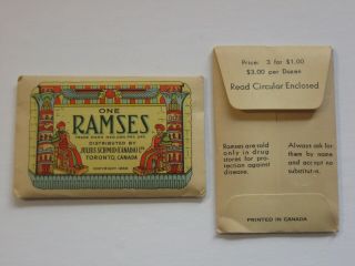 1930 Ramses Condom Tin Canada Envelopes 8