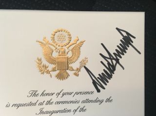 President Donald Trump Signed Inaugural Program 2