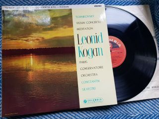 Tchaikovsky: Violin Concerto Meditation Leonid Kogan Columbia Sax 2323 S/c Ed2