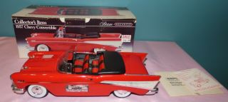 Vintage Jim Beam 1957 Chevy Convertible Red Car Decanter