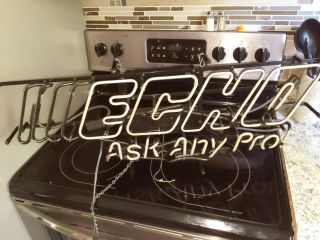 Echo Ask Any Pro Power Equipment Chain Saw Neon Sign Advertising Dealership 3