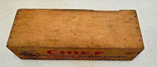 VINTAGE.  ”CHIEF” Cheese Box.  5 LB Size.  11 1/2” X 4”.  Graphics.  No Cover 4