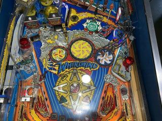 Whirlwind Pinball Machine Williams Coin Op Arcade 1990 LEDs 11