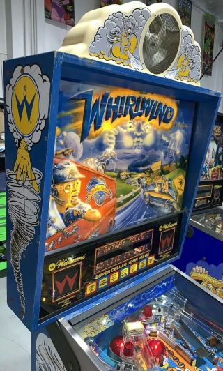 Whirlwind Pinball Machine Williams Coin Op Arcade 1990 LEDs 2