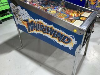 Whirlwind Pinball Machine Williams Coin Op Arcade 1990 LEDs 5