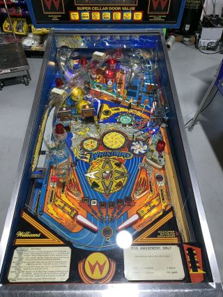 Whirlwind Pinball Machine Williams Coin Op Arcade 1990 LEDs 6