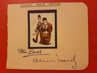 Laurel And Hardy Autographs