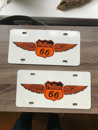 Phillips 66,  Flying Wing Shield,  Set Of 2