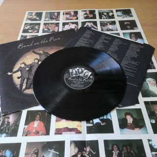 Wings Band On The Run Complete,  Poster 1973 Uk 1st Press 1 Matrix Lp Ex