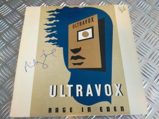 Ultravox Rage In Eden Us Lp Autographed By Midge Ure Chr1338