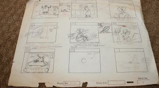 Popeye The Sailer Cartoon Tv Show Animated Series Storyboard Sketch Art 5