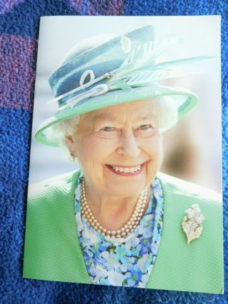 Queen Elizabeth Ii Rare 100th Birthday Card To Lady Mary Wilson (wife Of Pm)