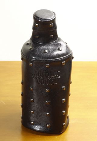 Absolut Vodka Rock Edition Leather Bottle Cover (no Alcohol - Cover Only)