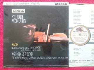 Hmv Asd 377 Stereo W/g Ed1 - Bach The Violin Concertos Menuhin Ferras Nm