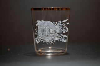 Pre Pro Prohibition Shot L.  Fuldner & Co.  Milwaukee