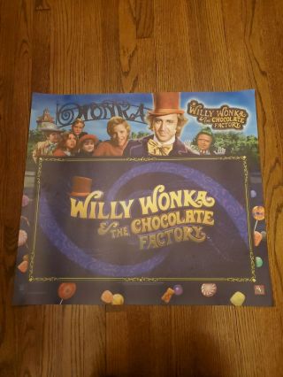 Willy Wonka Pinball Backglass Translight Jersey Jack Rare