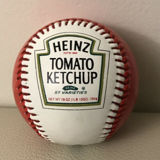 Heinz Tomato Ketchup Red And White Baseball Ball Mlb