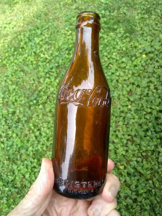 Coca - Cola Lexington Ky Amber Coke Bottle Old Soda Pop Kentucky Antique Bottles