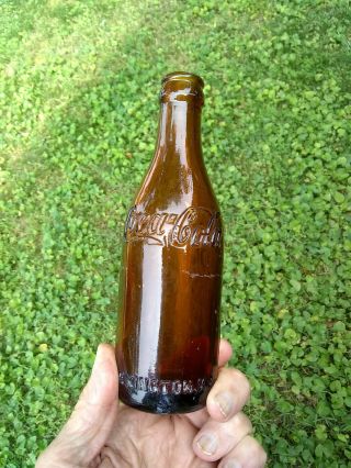 Coca - Cola Lexington Ky amber coke bottle old soda pop Kentucky antique bottles 2