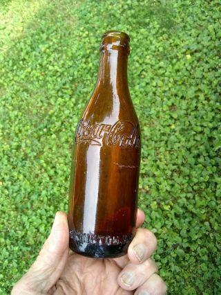 Coca - Cola Lexington Ky amber coke bottle old soda pop Kentucky antique bottles 3