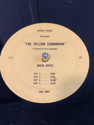 The Beatles Yellow Submarine 1969 Us Promo Rasio Spots Lp Apple Films Kal 004