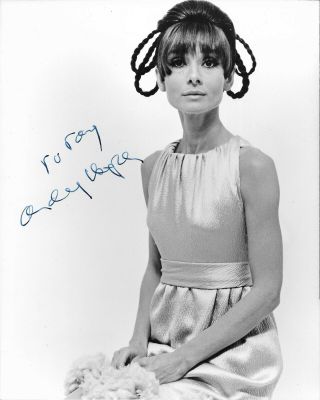 Audrey Hepburn Hand - Signed 10” X 8” Portrait,  1960s Pose